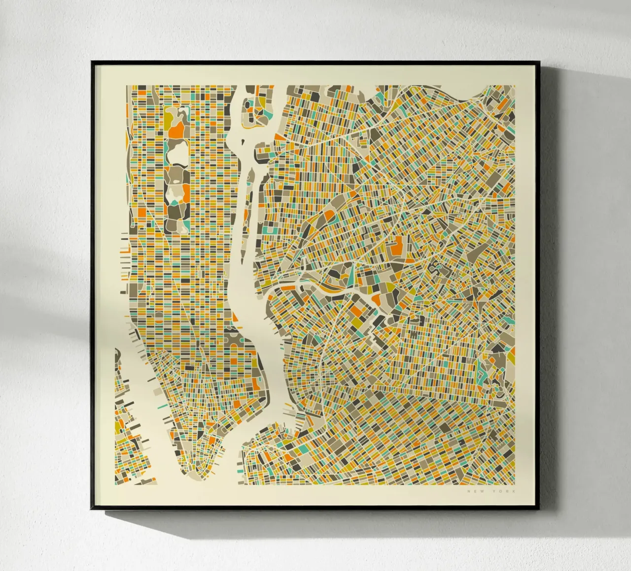New York Map plexiglass da Jazzberry Blue