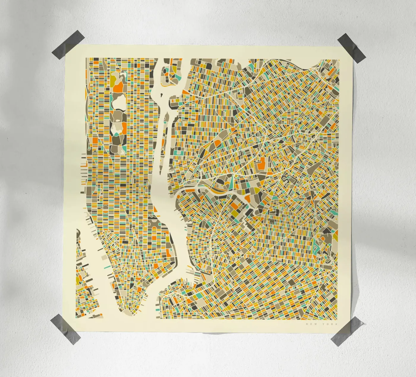 New York Map poster by Jazzberry Blue