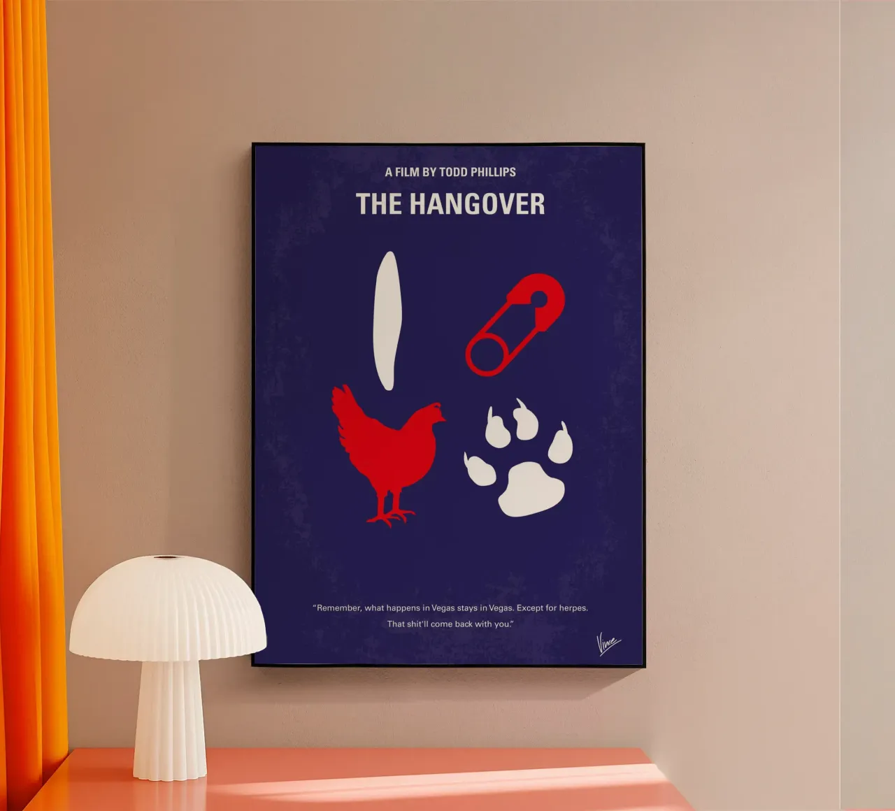 No145 My THE HANGOVER Part I minimal movie poster plexiglass da Chungkong