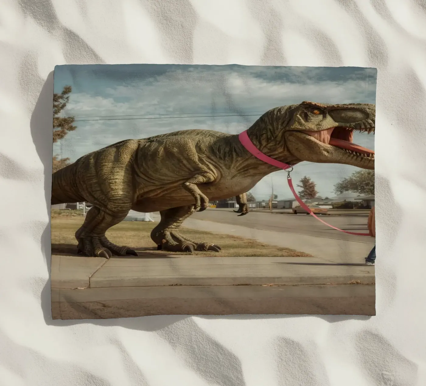 Walking Rex telo mare da Art Unleashed