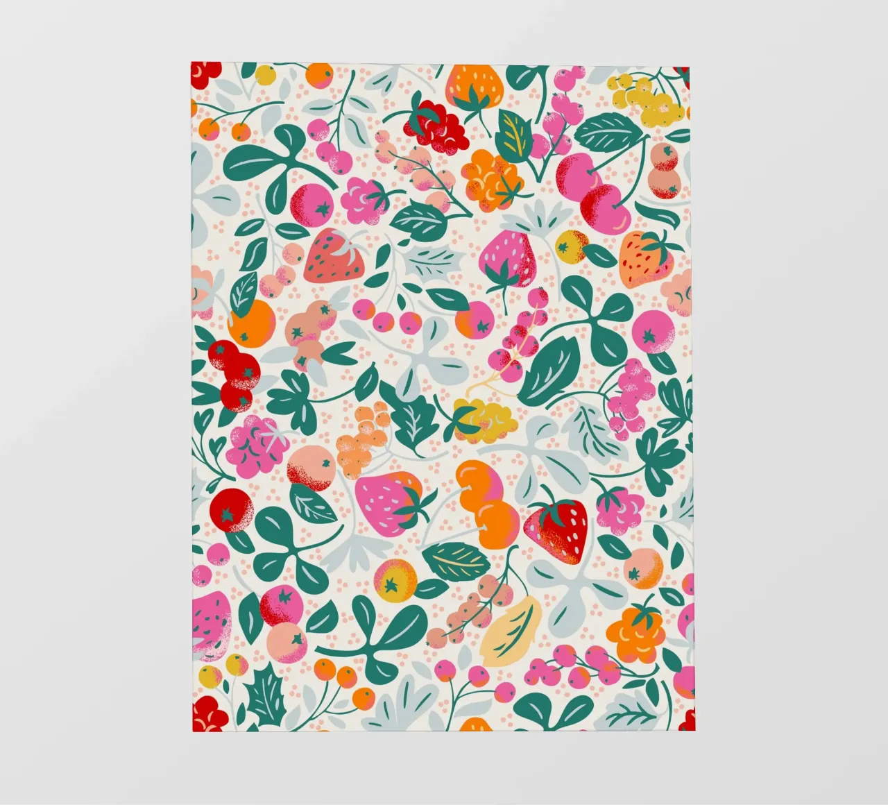 Fruitsalade patroon fotobehang van annick