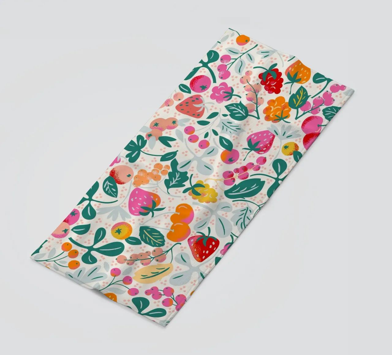 Fruit salad pattern telo mare da annick