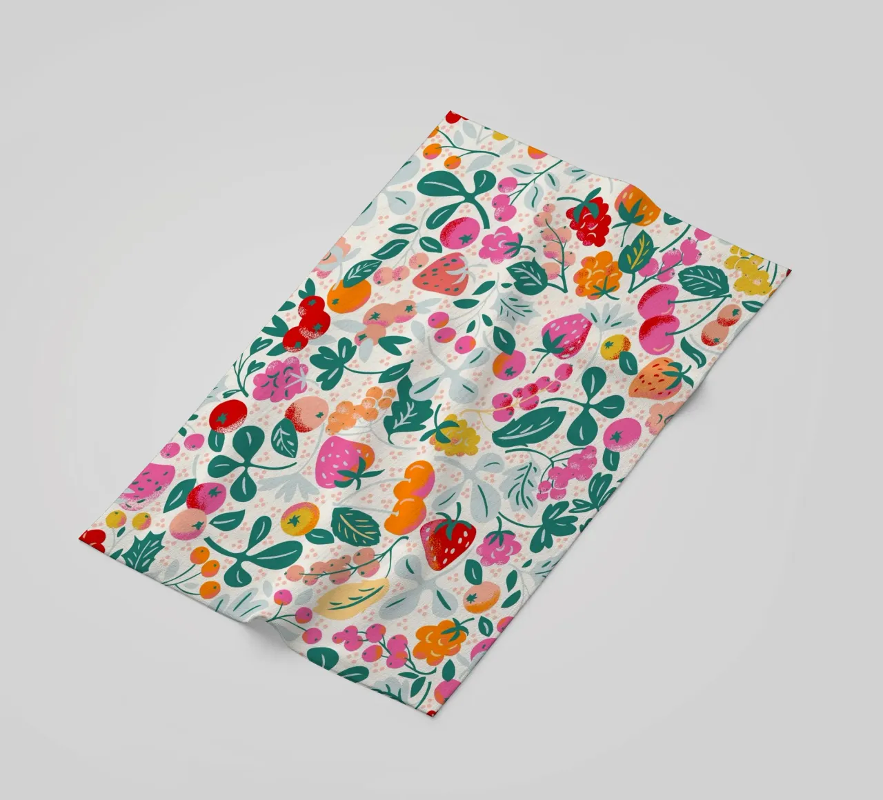 Fruit salad pattern telo mare da annick