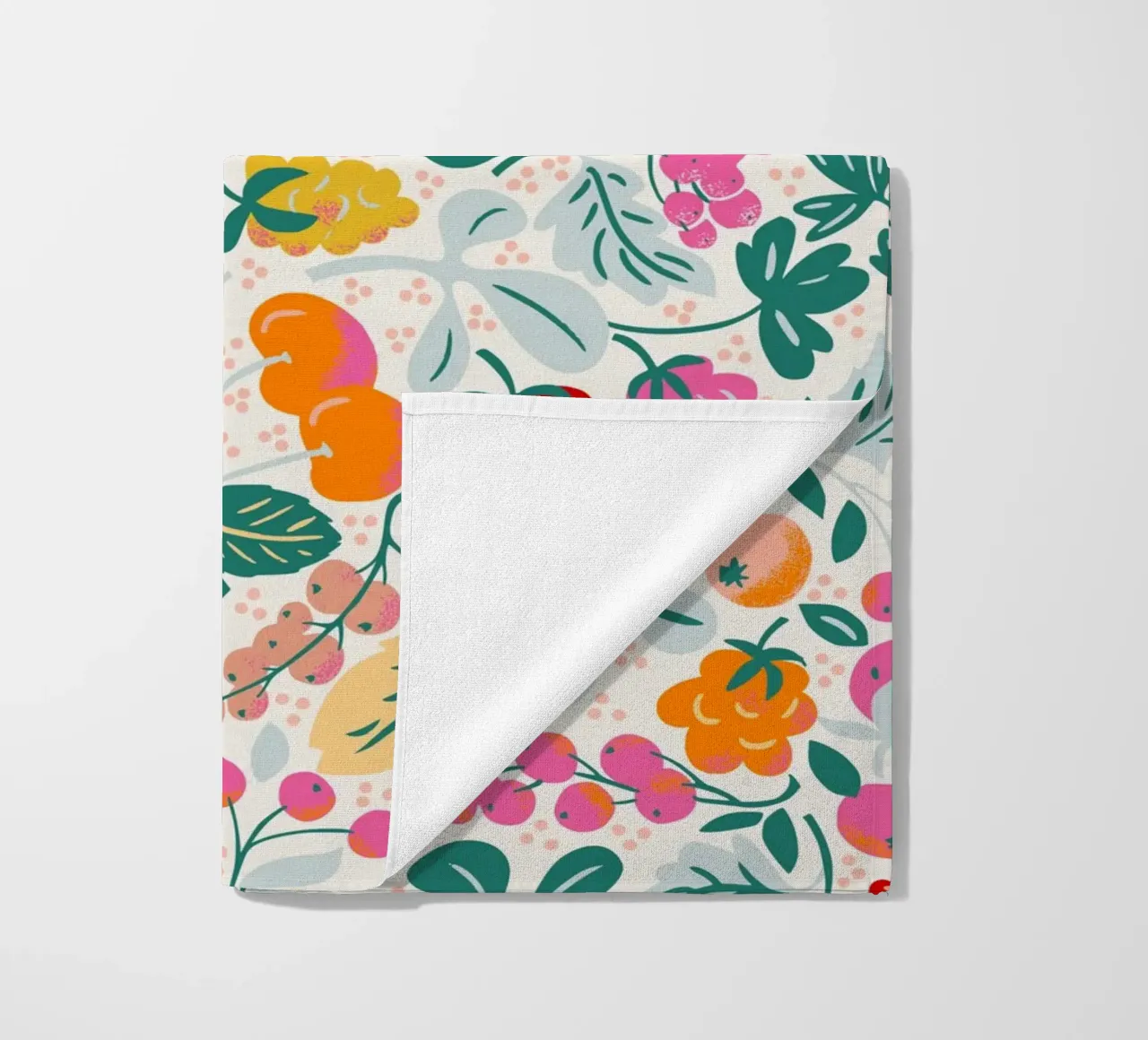 Fruit salad pattern telo mare da annick