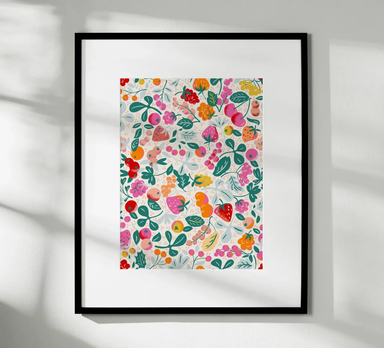 Fruit salad pattern poster by annick