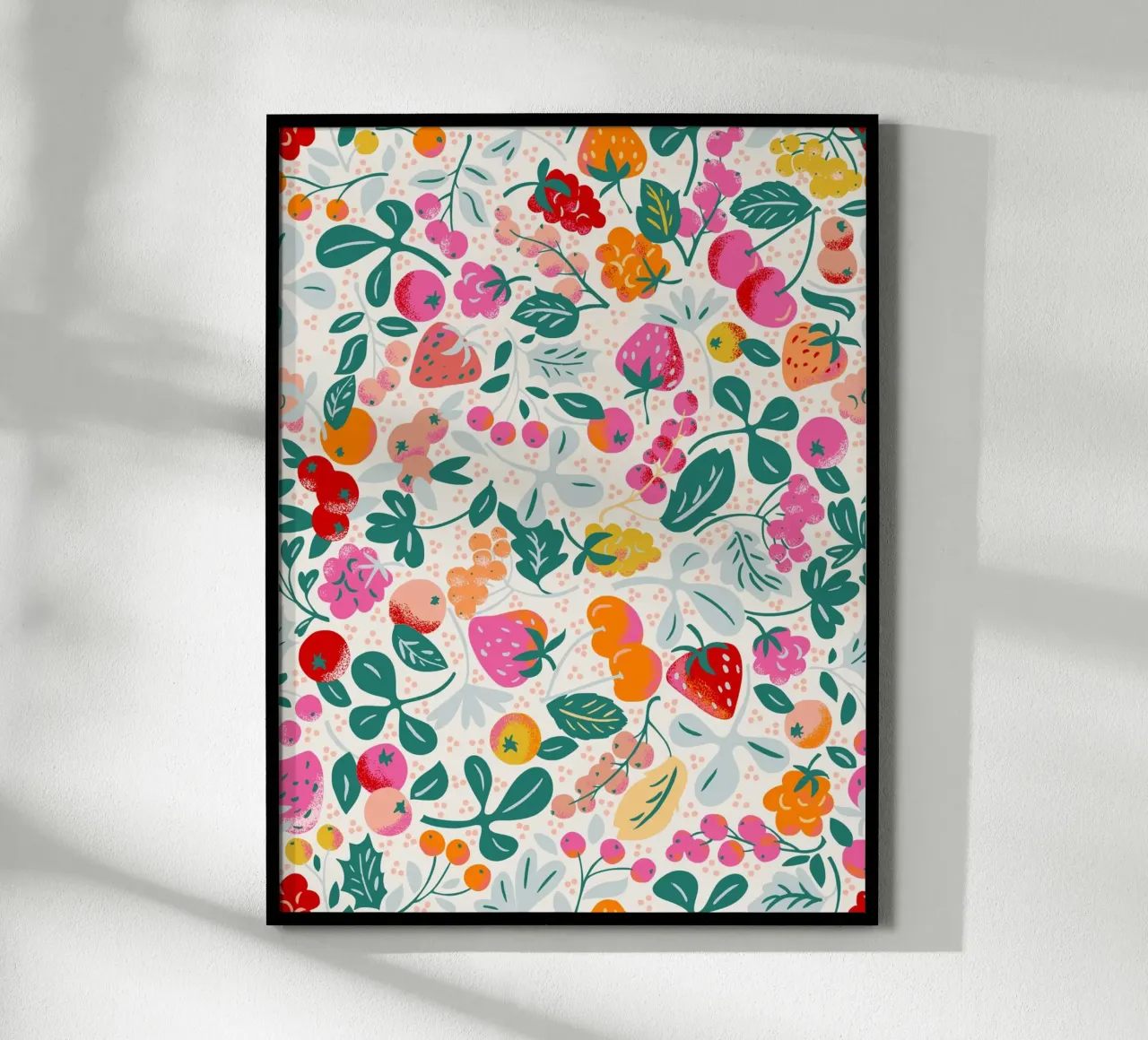 Fruit salad pattern poster by annick