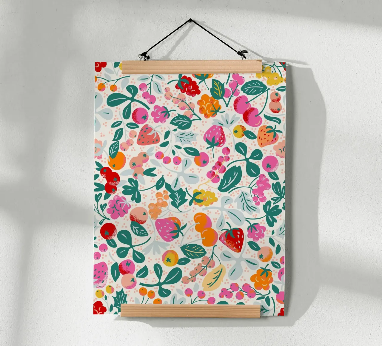Fruit salad pattern poster by annick