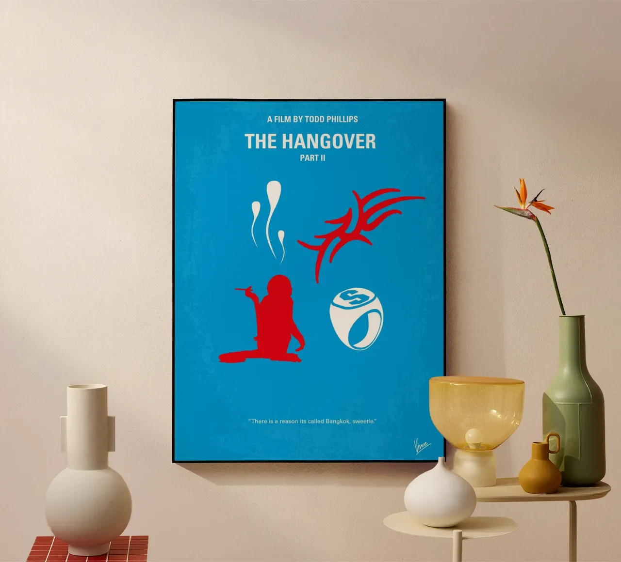 No145 My THE HANGOVER Part II minimal movie poster plexiglass da Chungkong