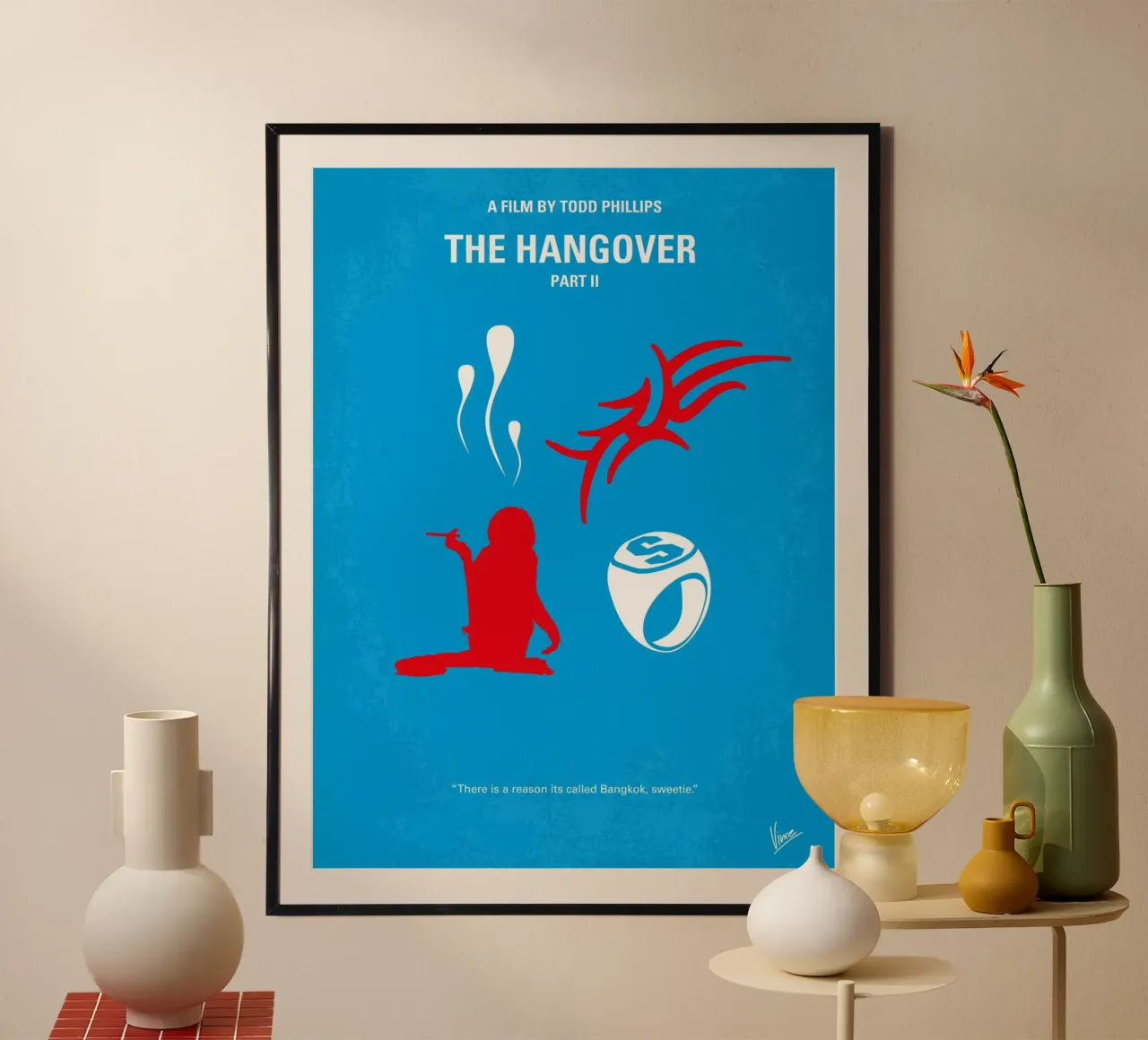 No145 My THE HANGOVER Part II minimal movie poster carta hahnemühle da Chungkong