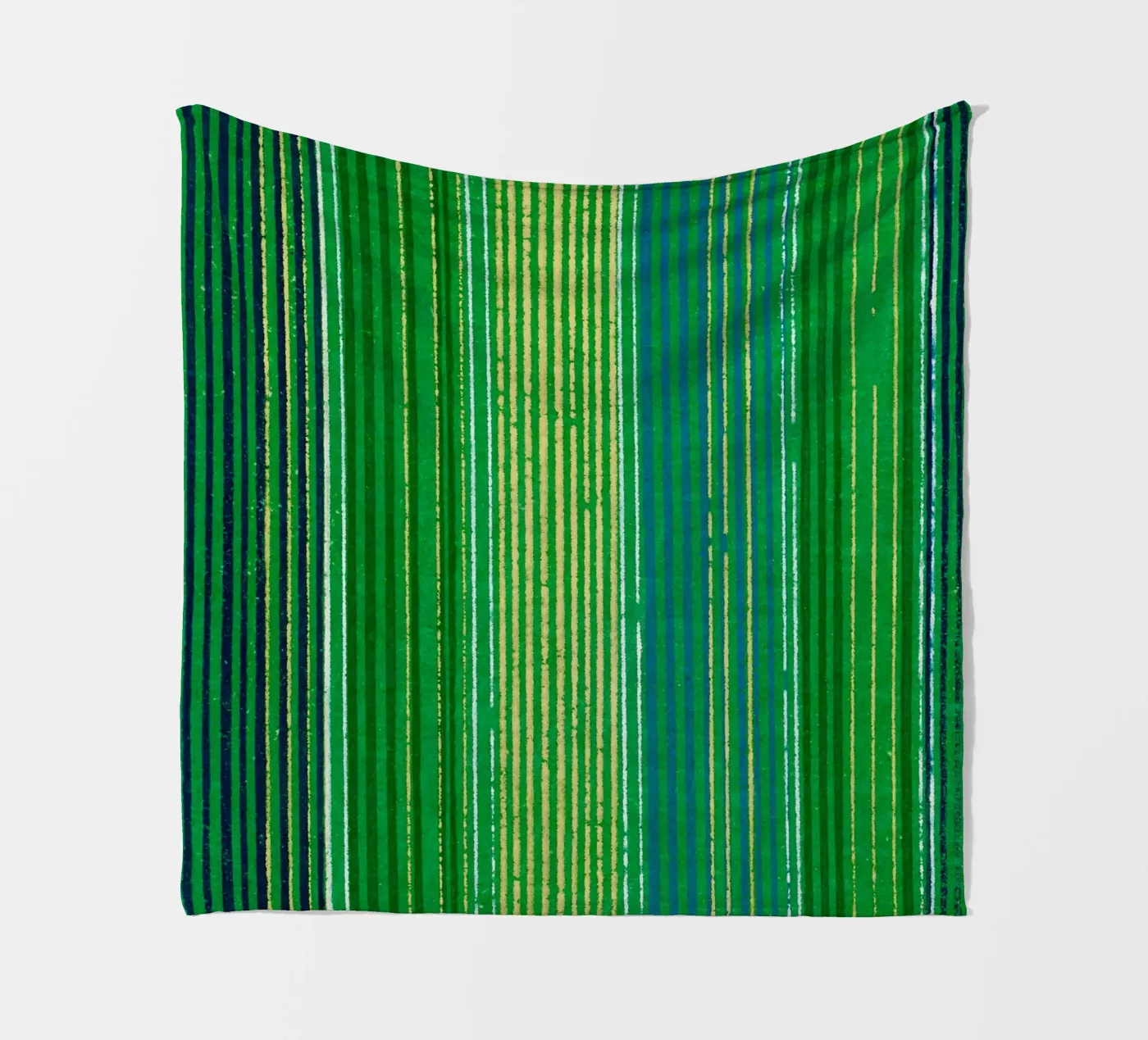 Pattern Lines Green Fleecedecke von Apolo Prints
