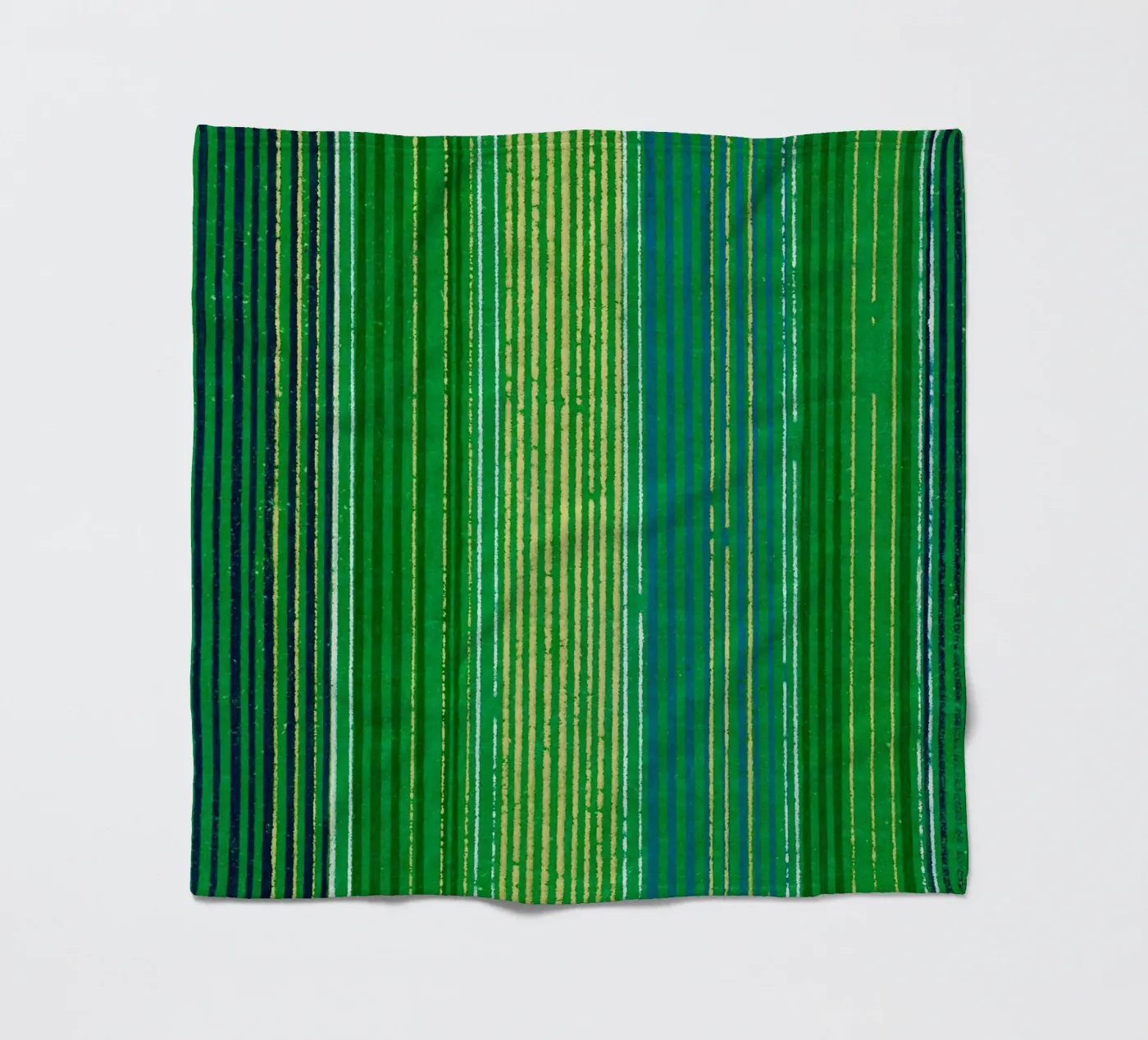 Pattern Lines Green Fleecedecke von Apolo Prints