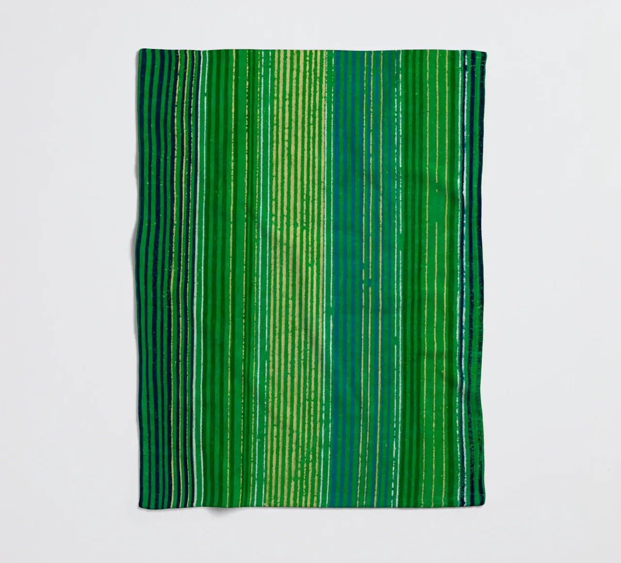 Pattern Lines Green fleecedeken van Asian Art