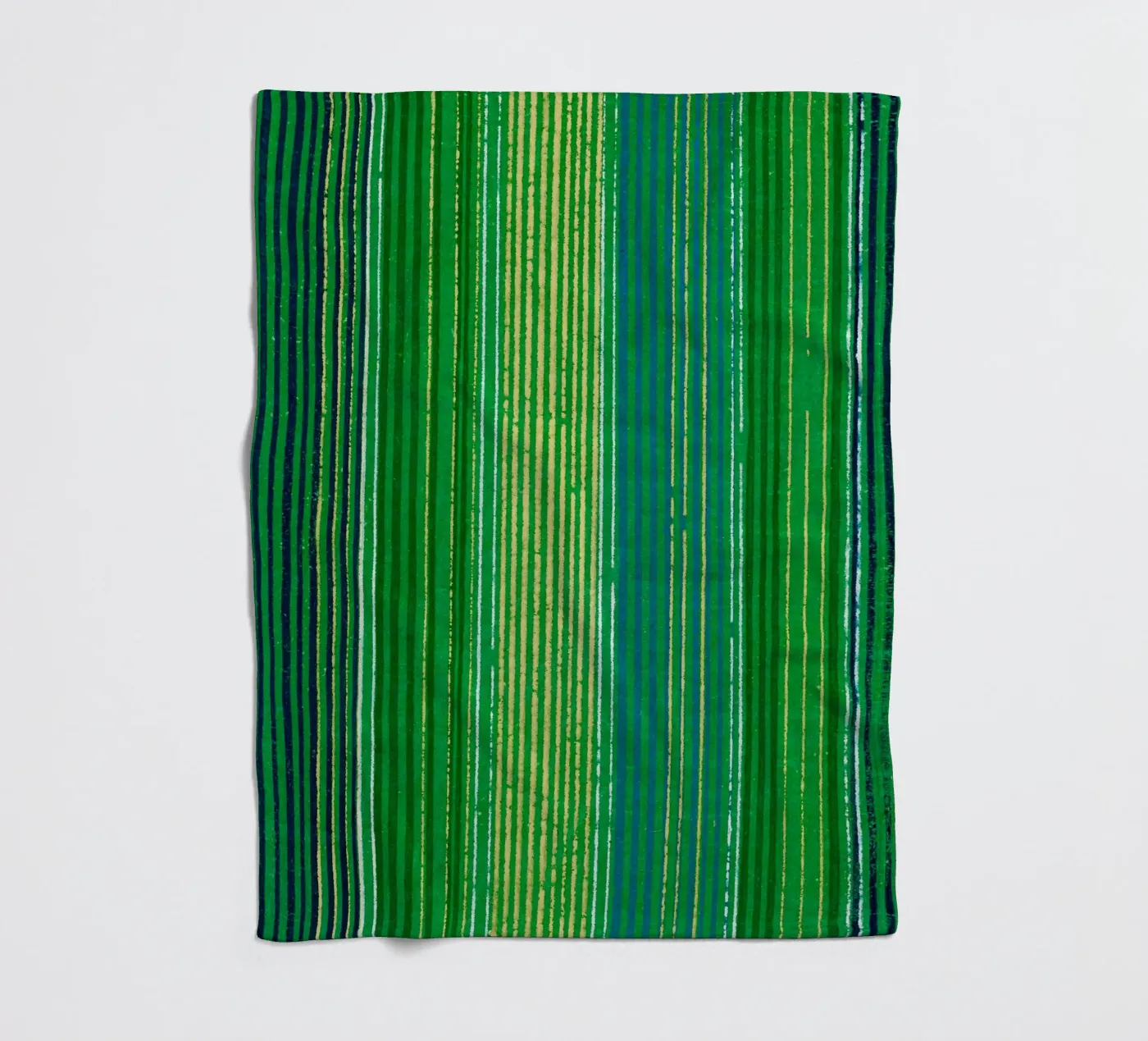 Pattern Lines Green Fleecedecke von Apolo Prints