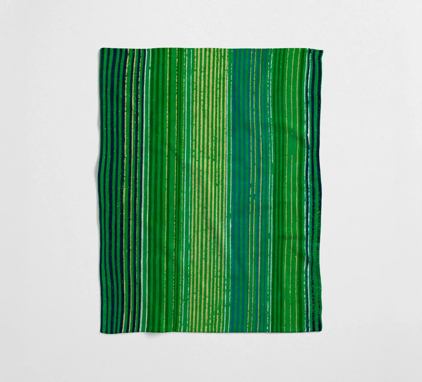 Pattern Lines Green Fleecedecke von Apolo Prints