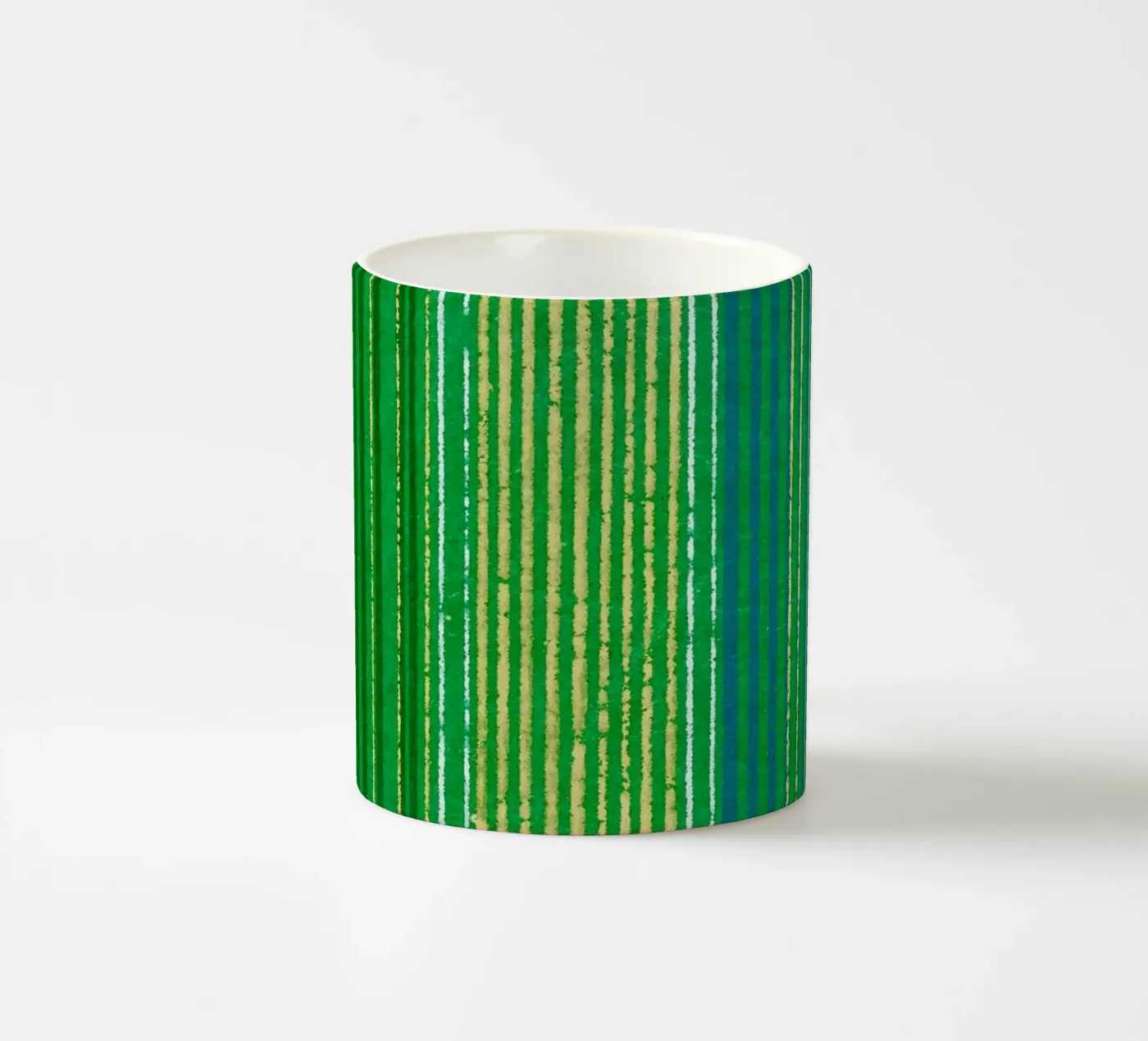 Pattern Lines Green mug en céramique de Apolo Prints