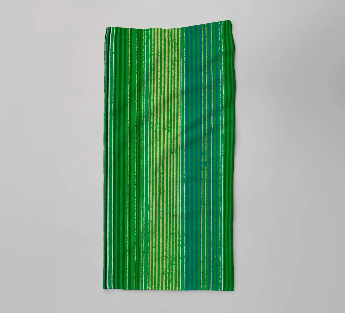 Pattern Lines Green towel by Apolo Prints