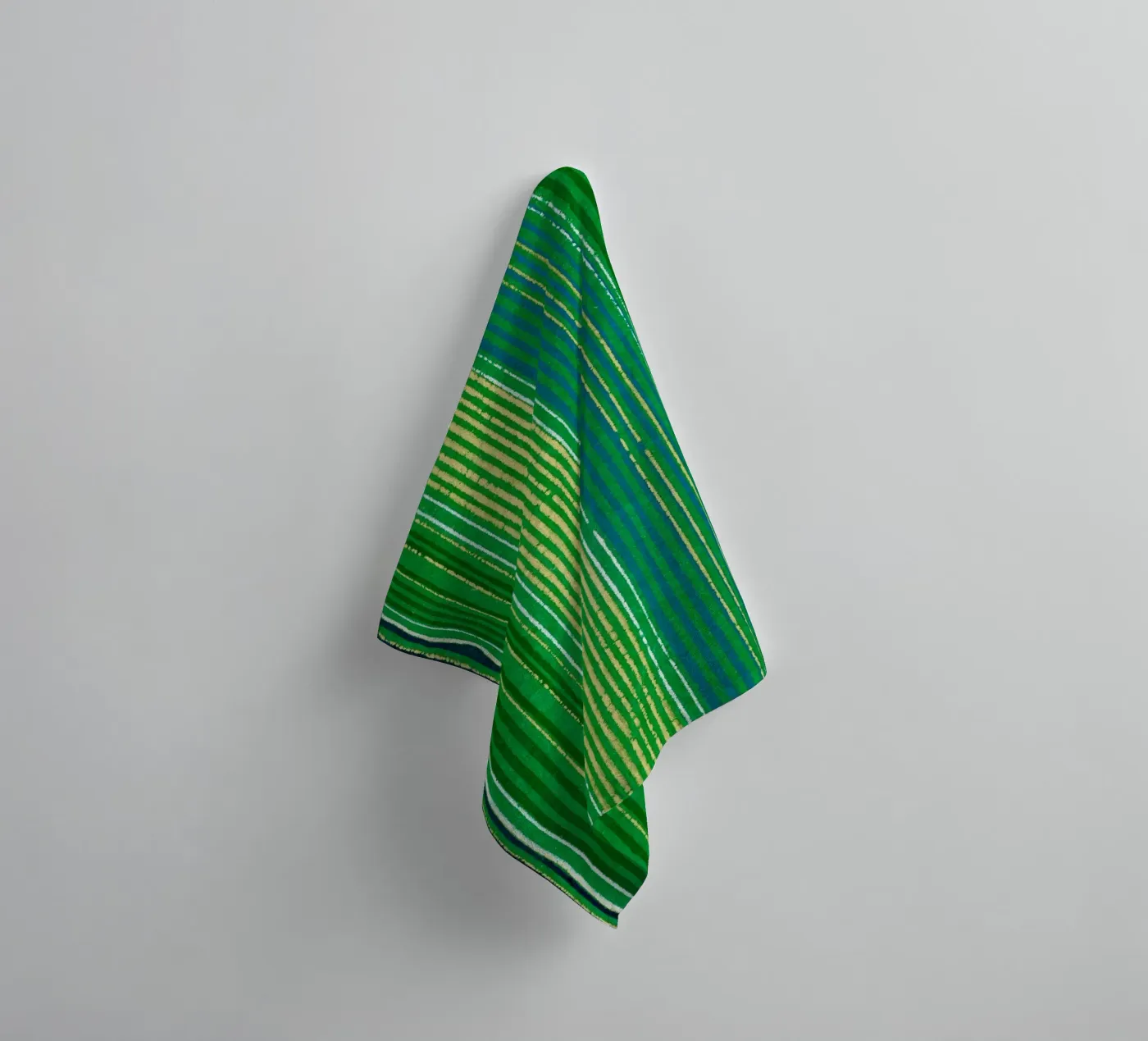 Pattern Lines Green towel by Apolo Prints