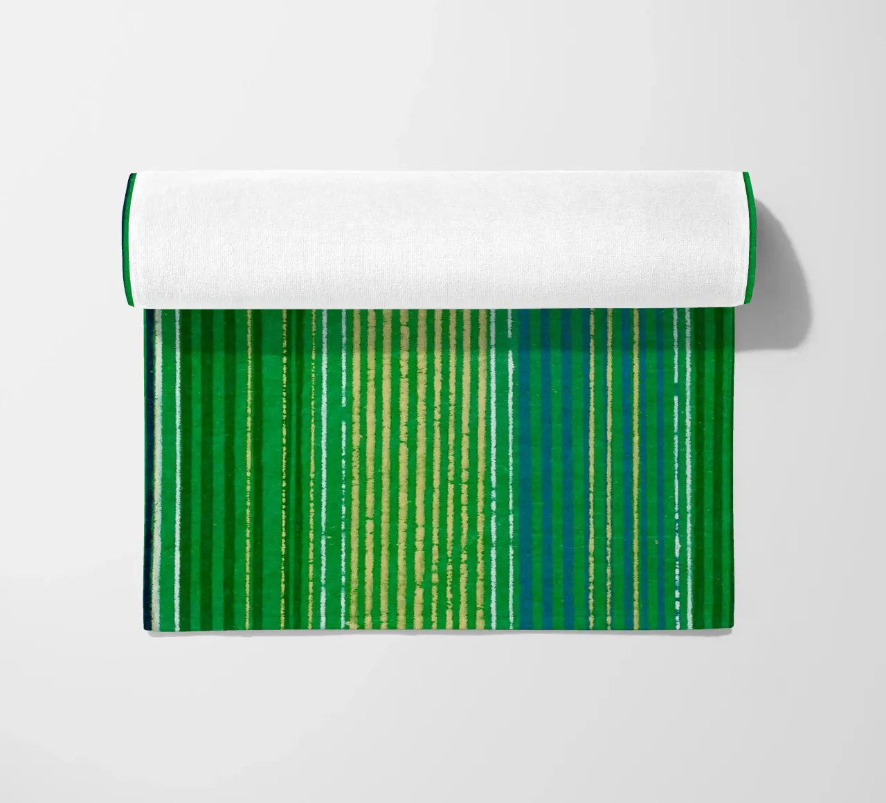 Pattern Lines Green telo mare da Asian Art