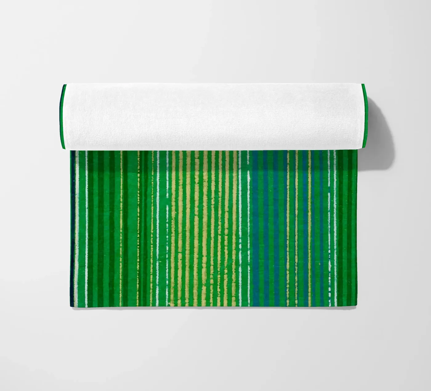 Pattern Lines Green telo mare da Apolo Prints