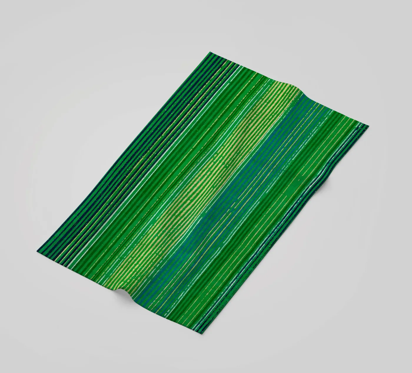 Pattern Lines Green telo mare da Apolo Prints