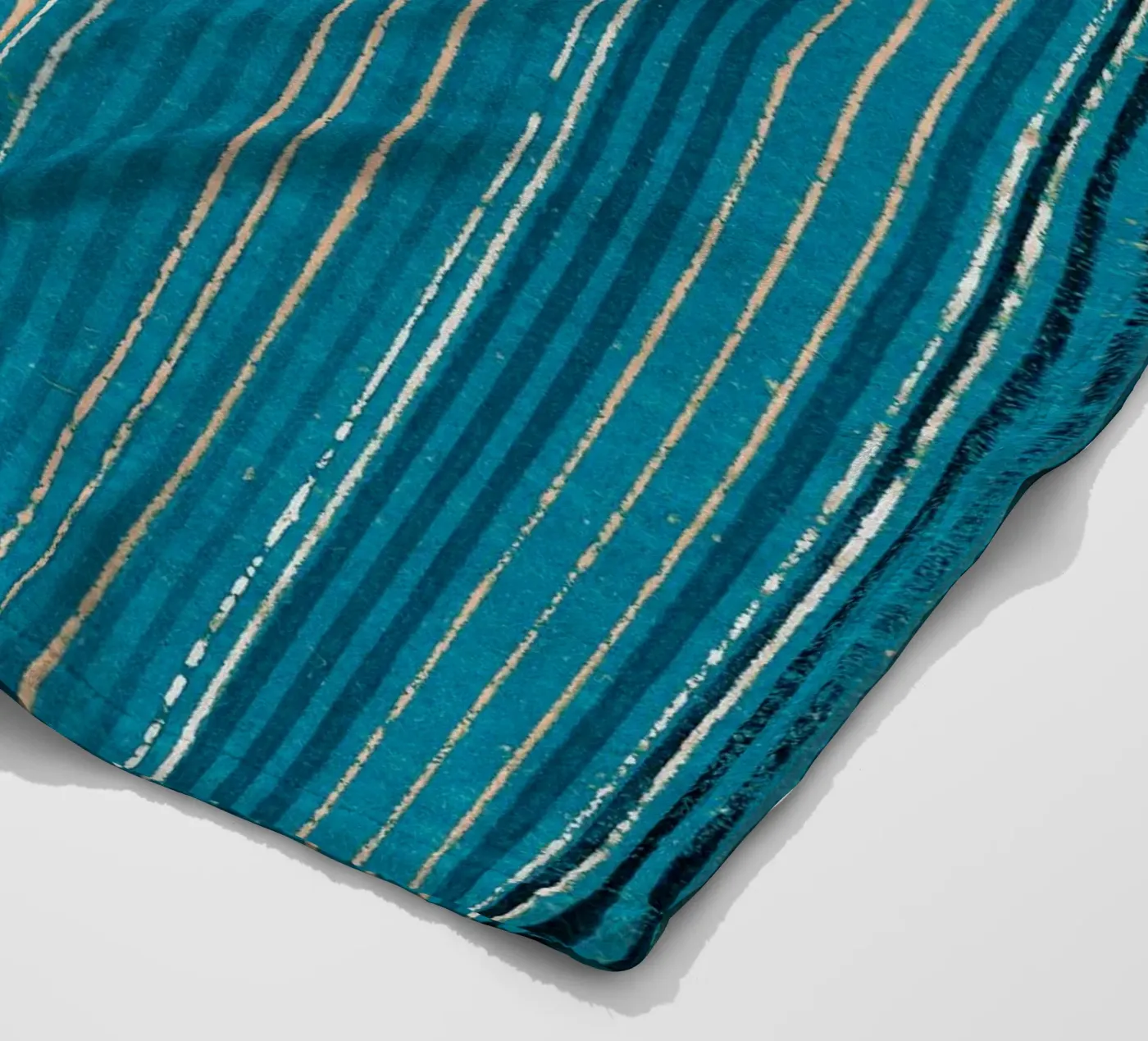 Pattern Blue Lines coperta in pile da Apolo Prints