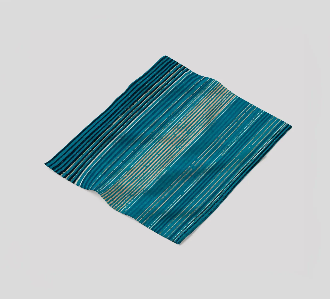Pattern Blue Lines coperta in pile da Apolo Prints