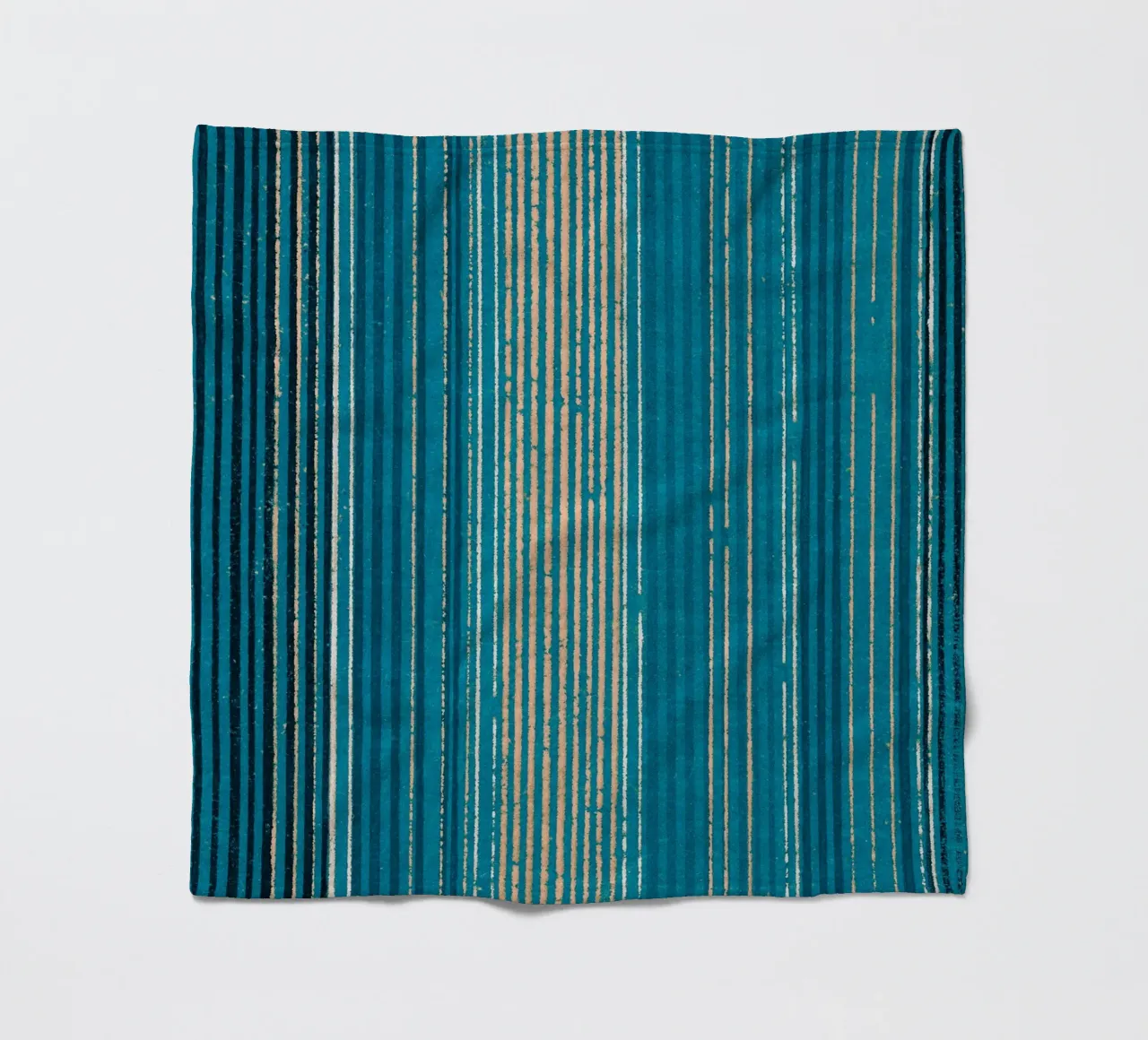 Pattern Blue Lines fleecedeken van Asian Art