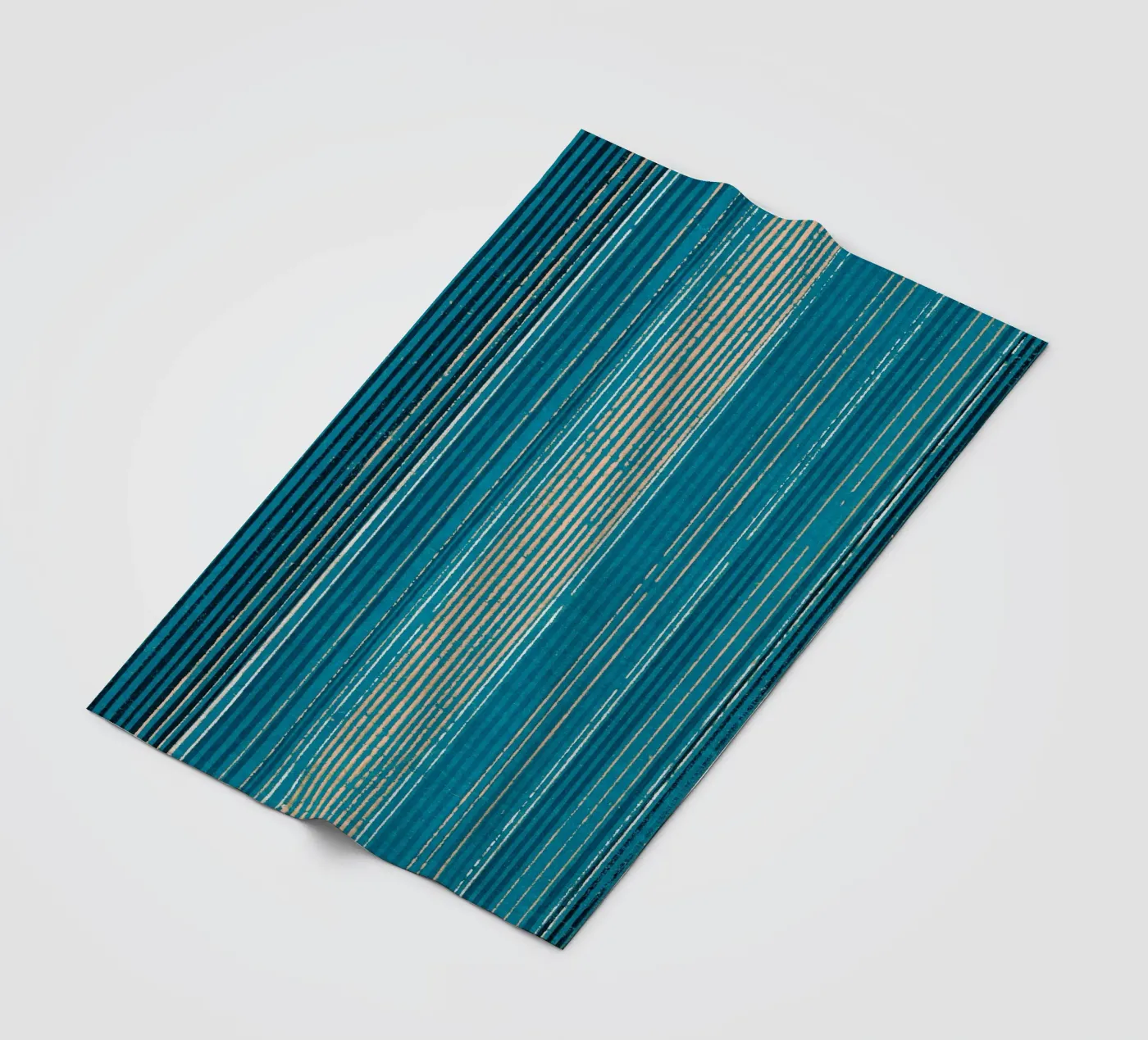 Pattern Blue Lines coperta in pile da Apolo Prints