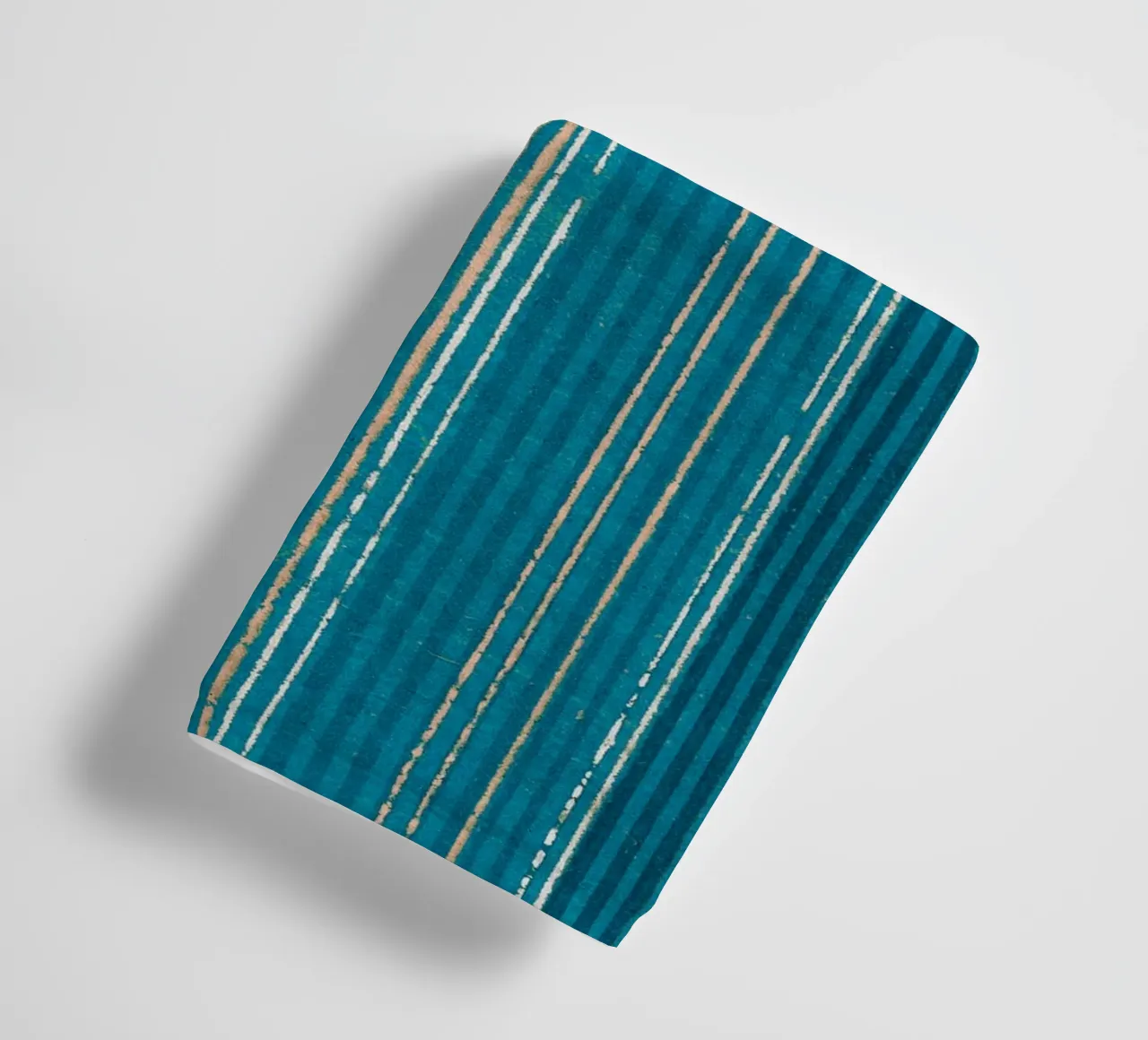 Pattern Lines Blue towel by Asian Art
