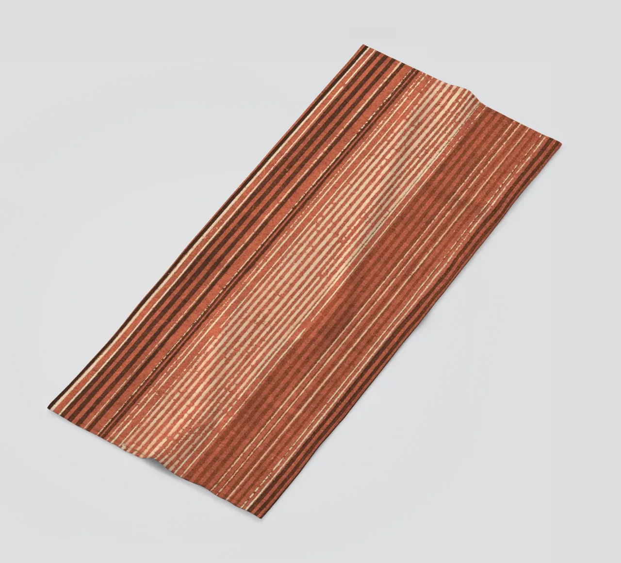 Pattern Lines Terracotta telo mare da Asian Art