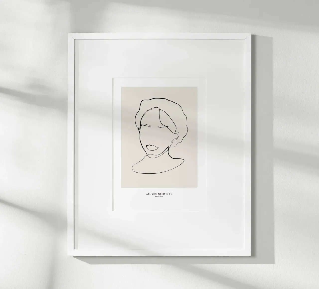 Tutto ciò che serve è credere in se stessi carta hahnemühle da NKTN Design