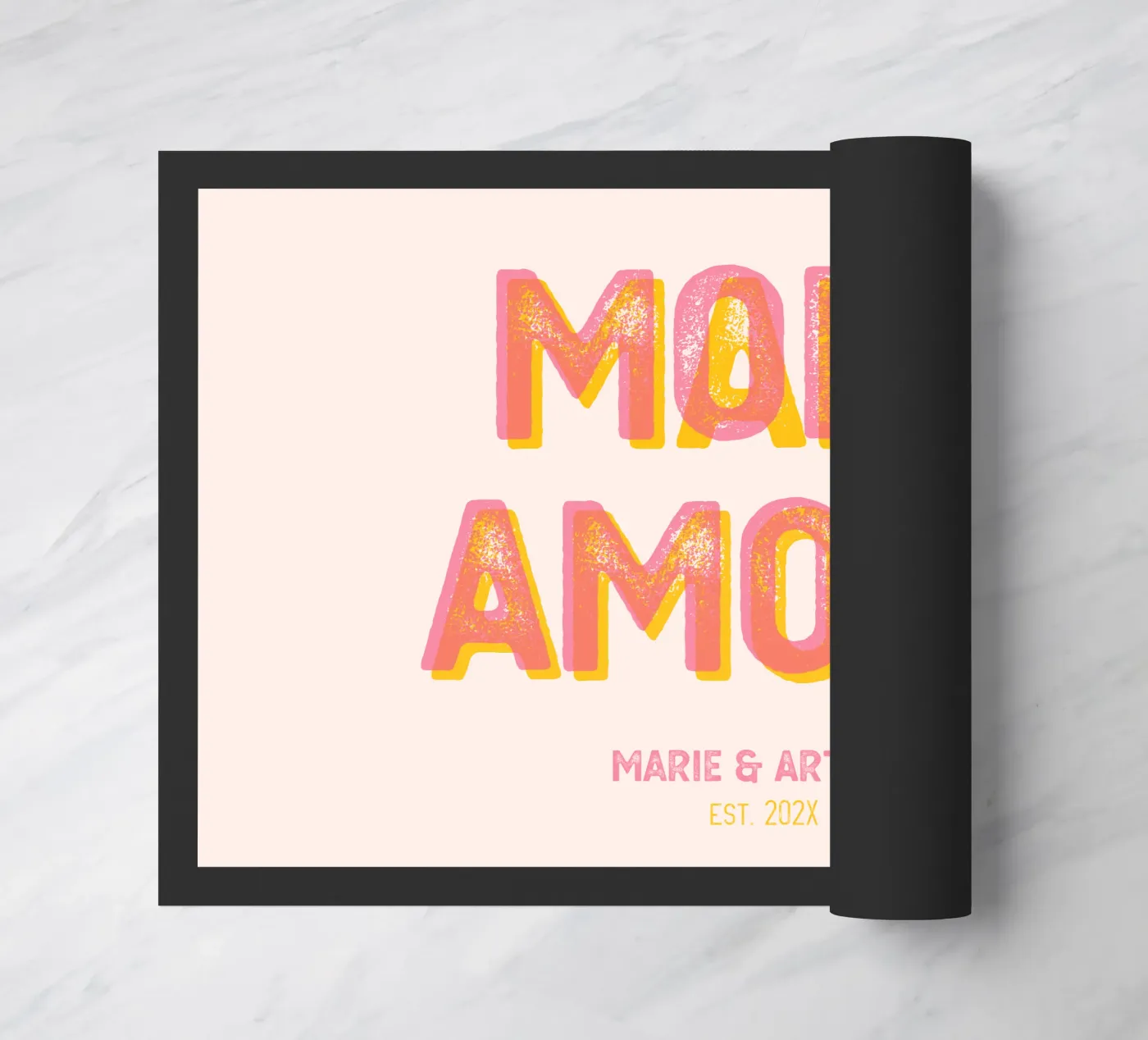 Make More Amore doormat by Personalizable Designs