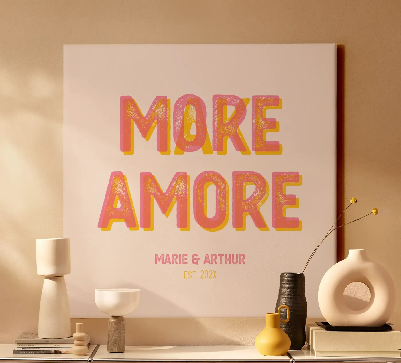 Make More Amore tela da Personalizable Designs