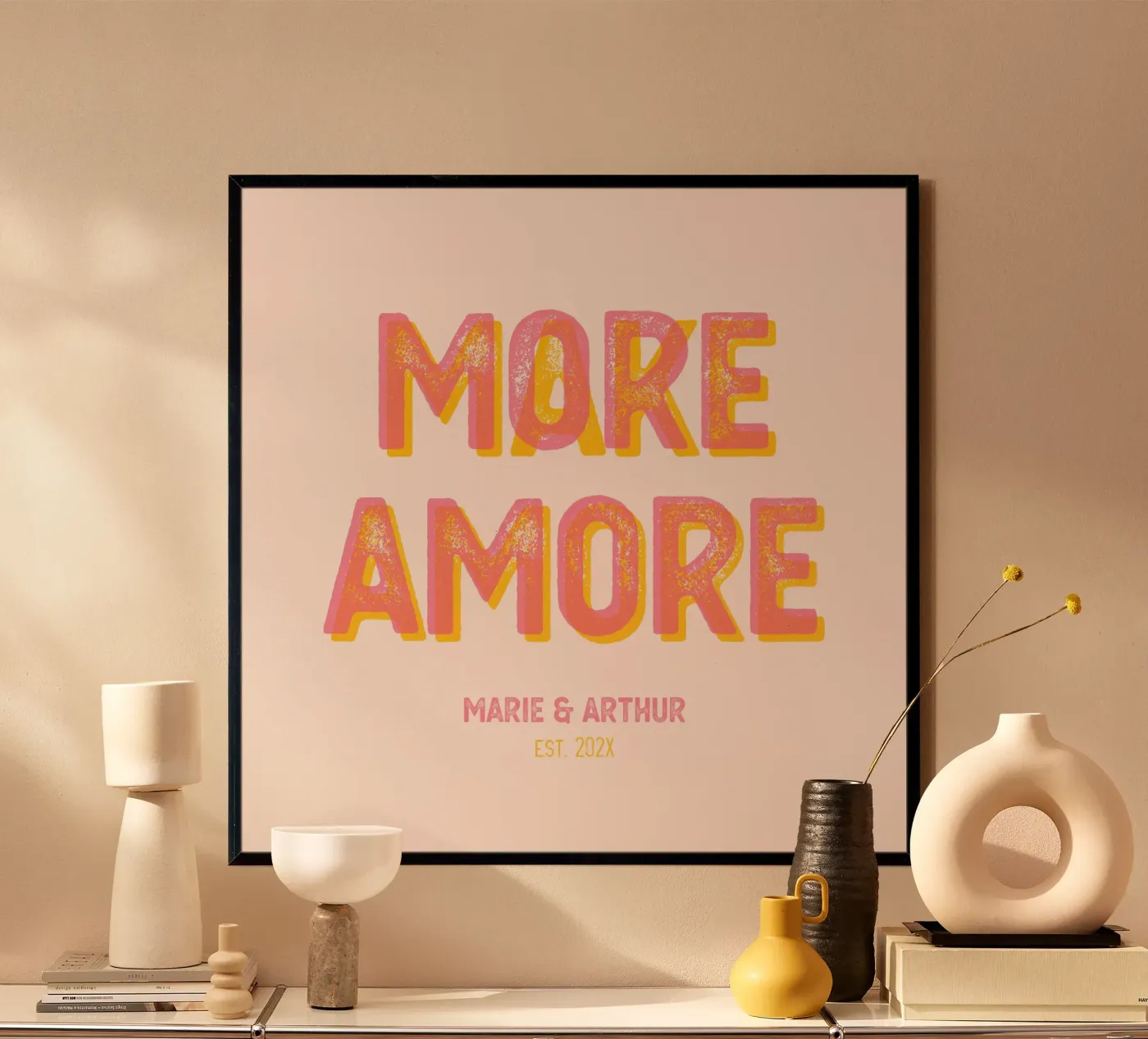 Make More Amore poster by Personalizable Designs