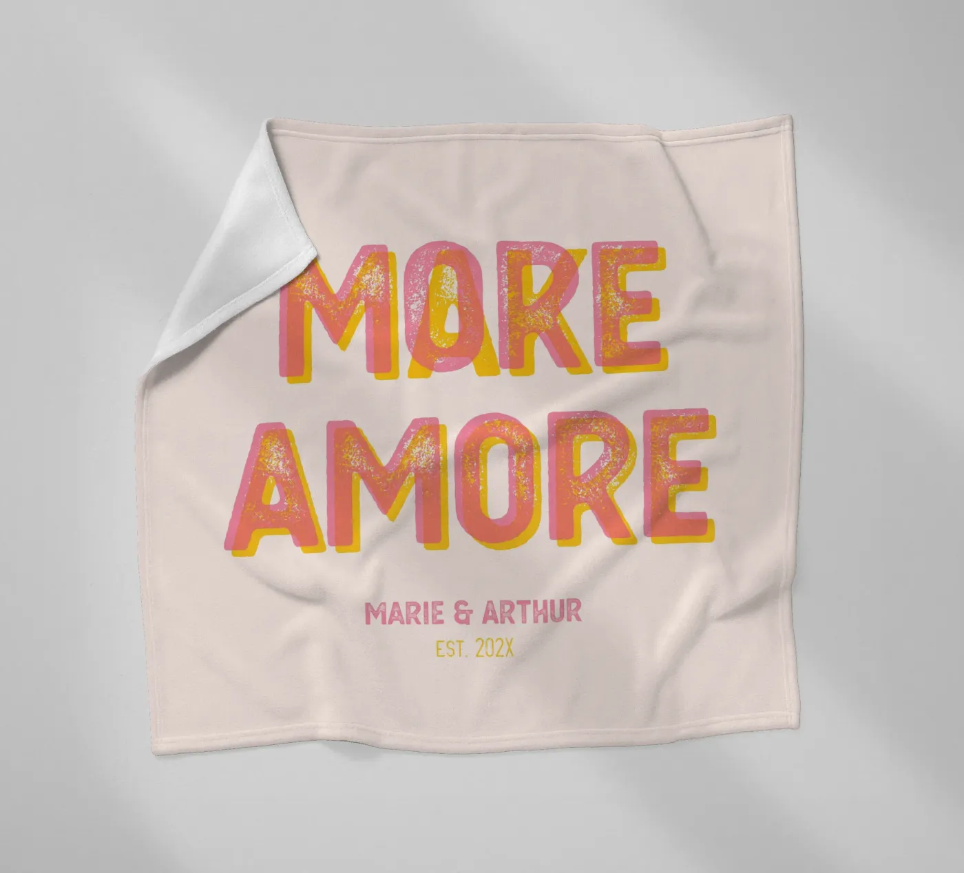 Make More Amore Fleecedecke von Personalizable Designs