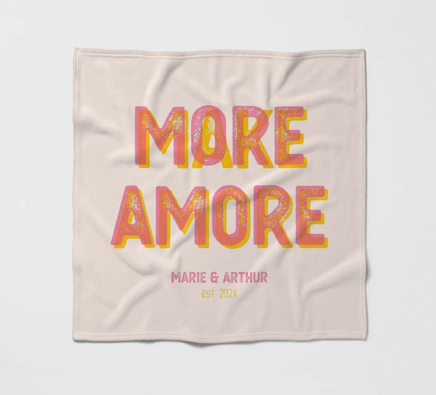 Make More Amore Fleecedecke von Personalizable Designs