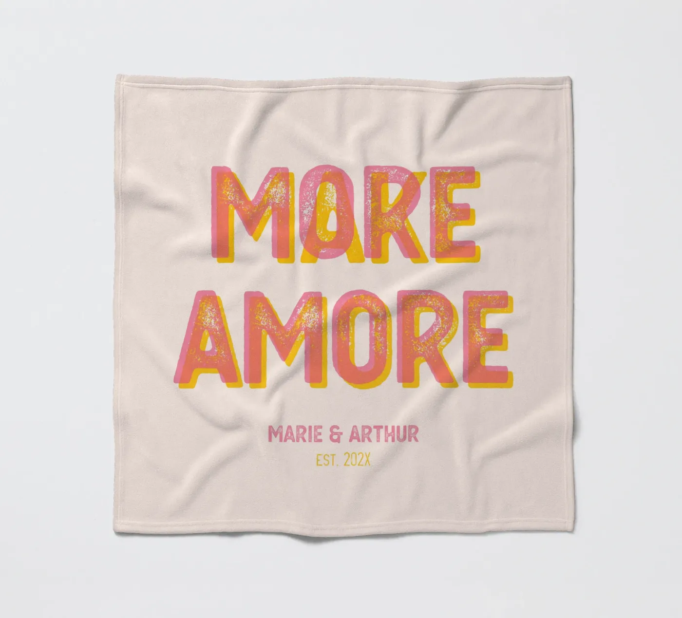 Make More Amore Fleecedecke von Personalizable Designs