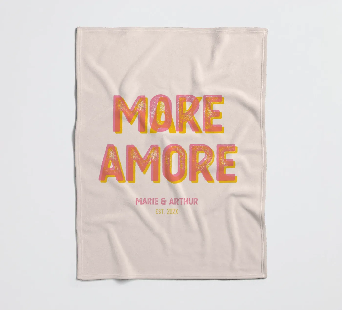 Make More Amore Fleecedecke von Personalizable Designs