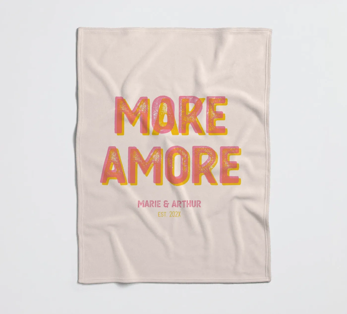 Make More Amore Fleecedecke von Personalizable Designs