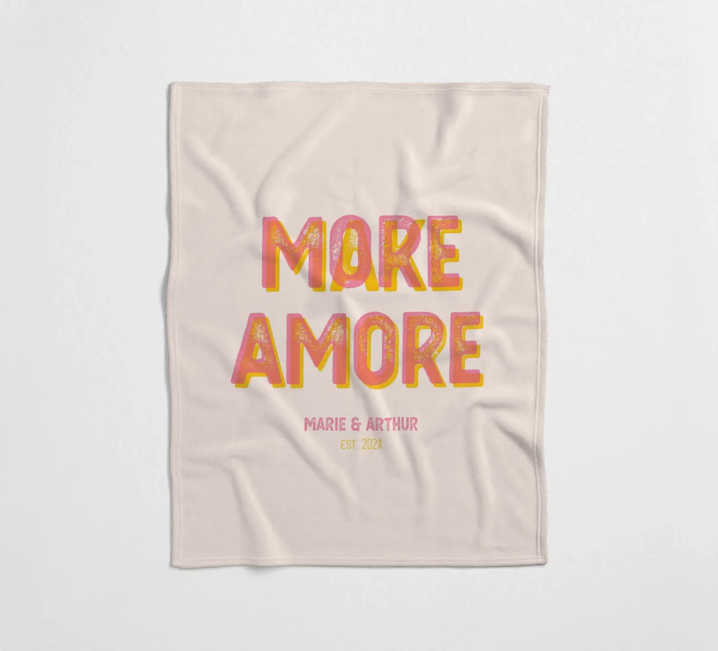 Make More Amore Fleecedecke von Personalizable Designs