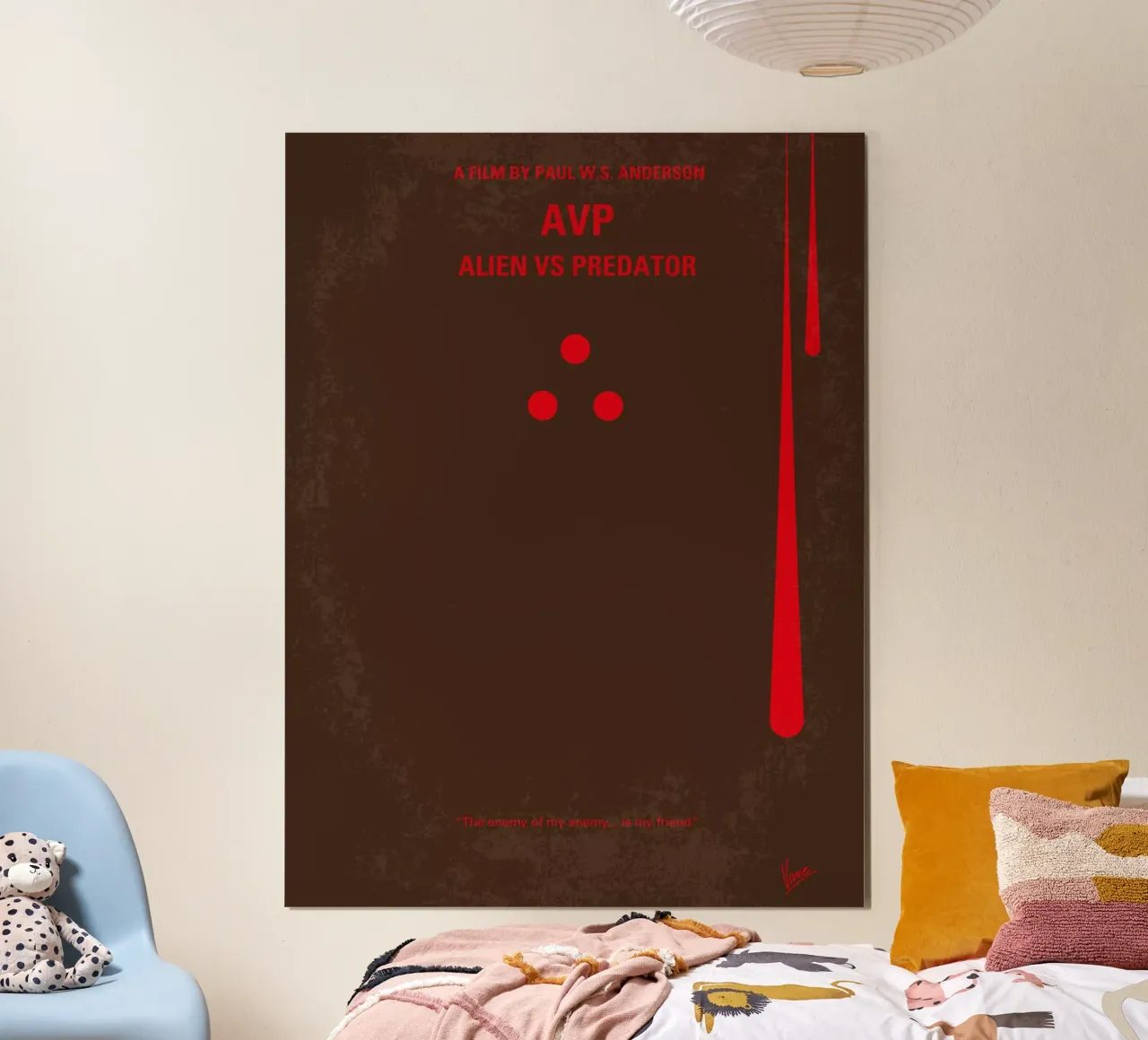 No148 My AVP minimal movie poster poster con telaio in alluminio da Chungkong