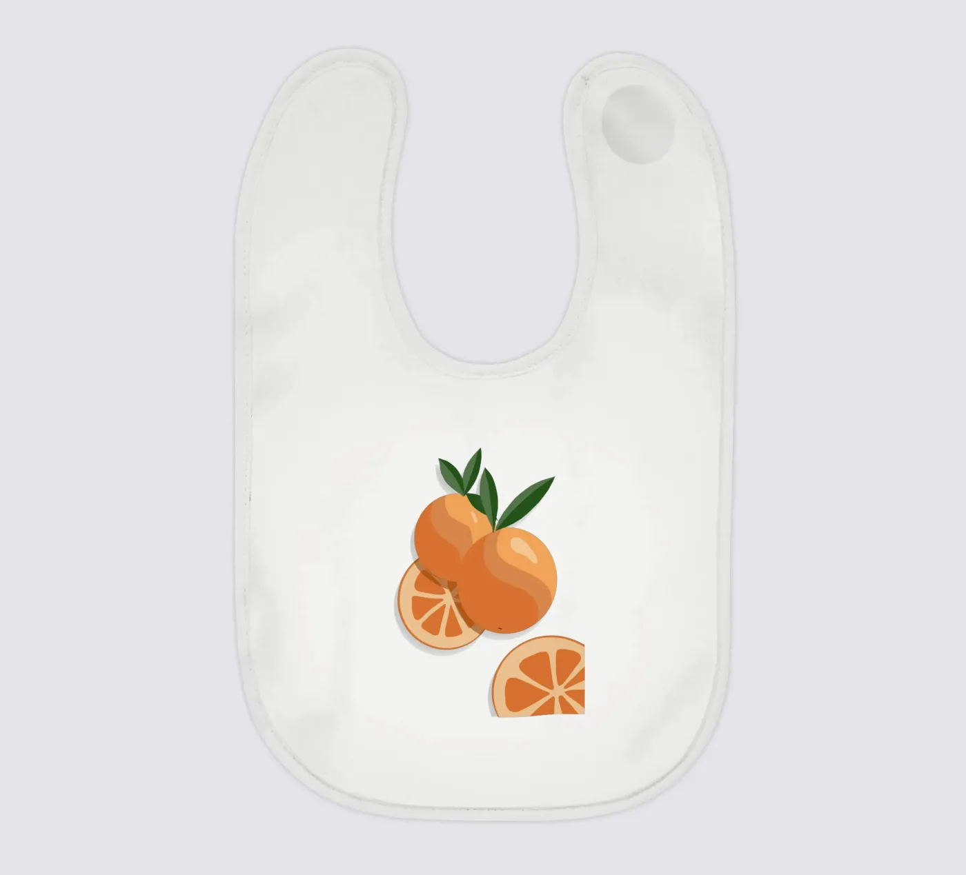 Orange Babylätzchen von by elle arts moments