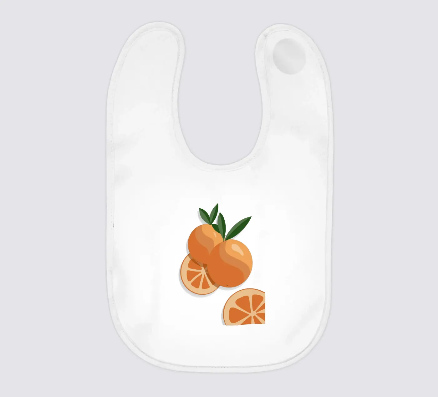 Orange Babylätzchen von by elle arts moments