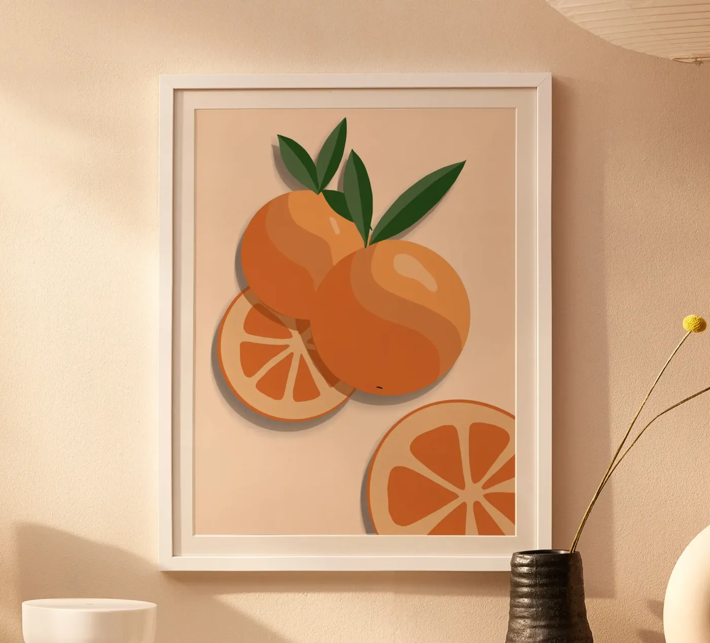 Orange poster by by elle arts moments