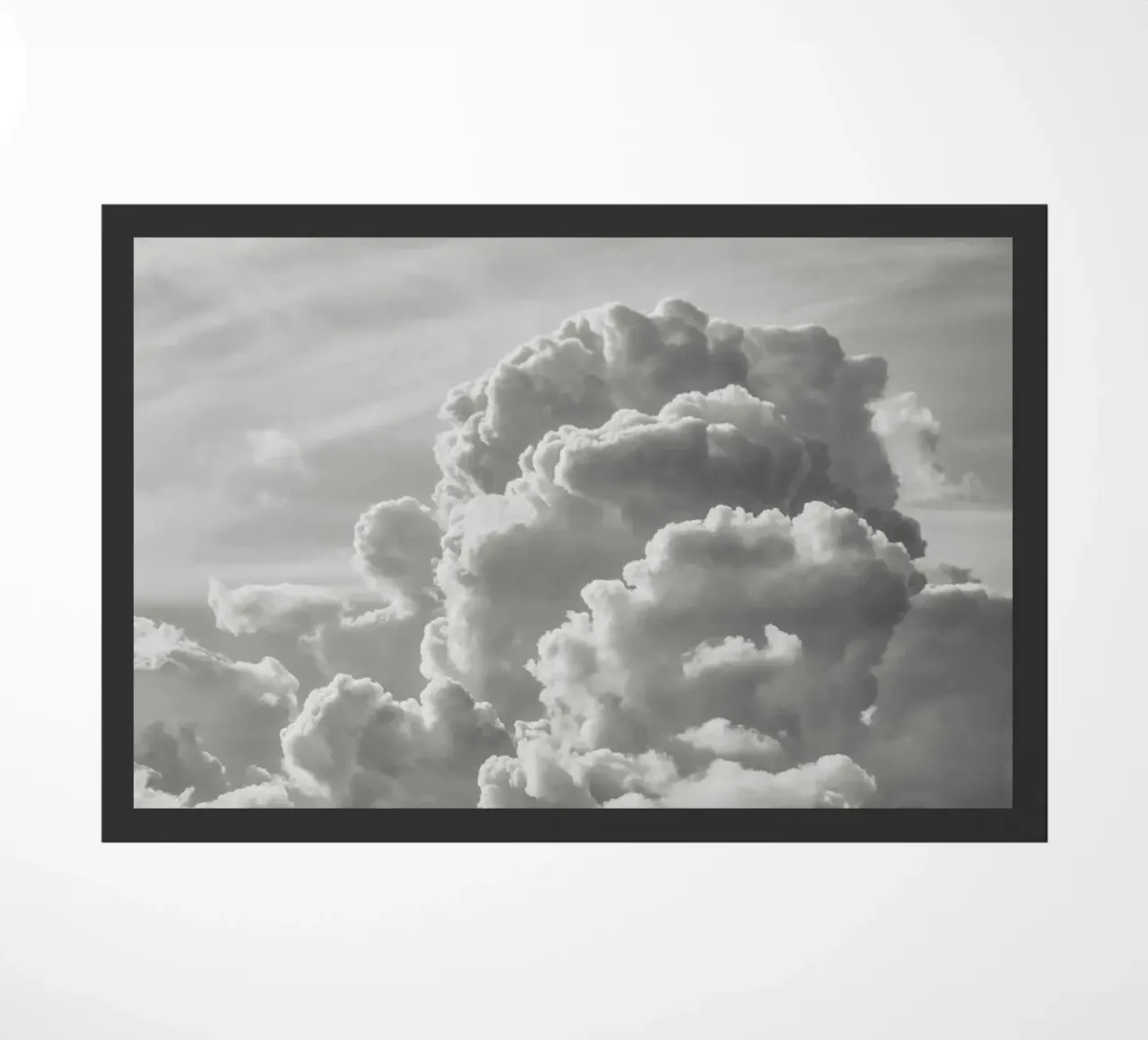 CLOUDS BW doormat by PERSIE