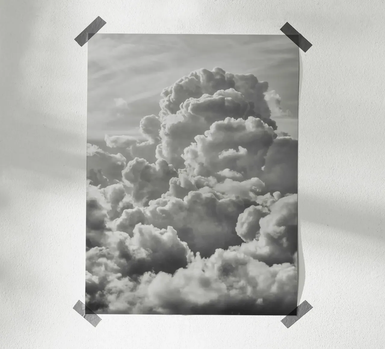 CLOUDS BW poster by PERSIE