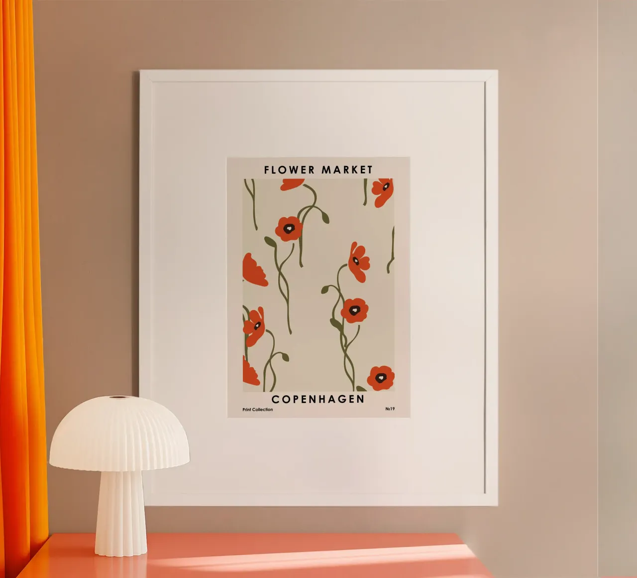 Mercato dei fiori di Copenaghen carta hahnemühle da NKTN Design