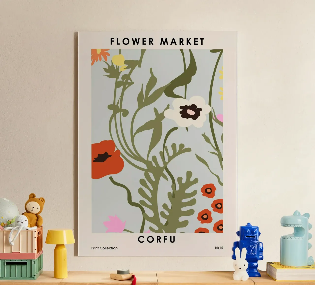 Mercato dei fiori di Corfù plexiglass da NKTN Design