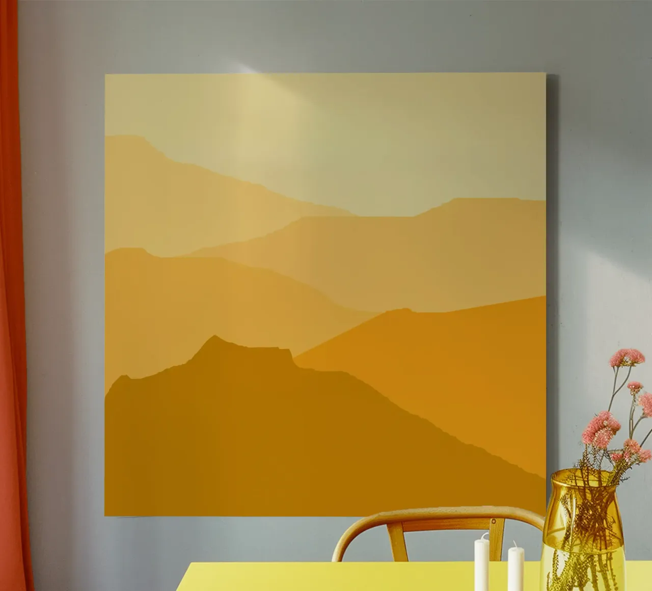 Dunes canvas with Floater frame by LaylaOzHome