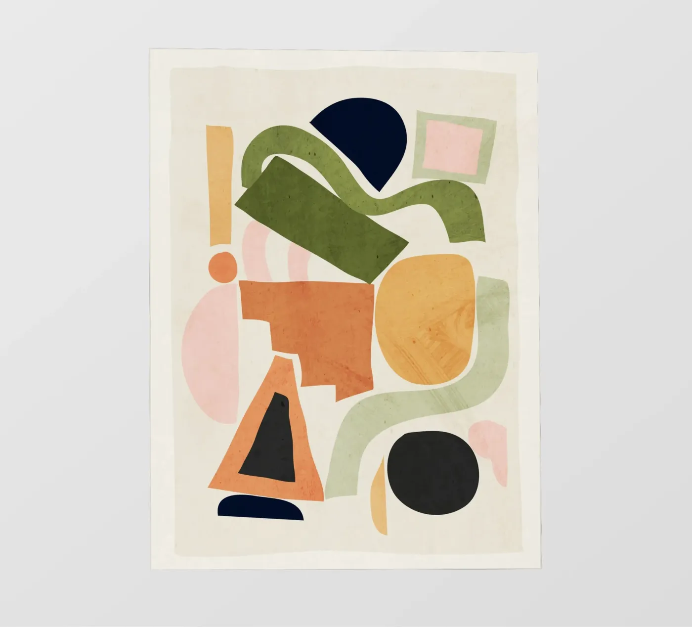 Geometrische abstracte vormen fotobehang van ThingDesign